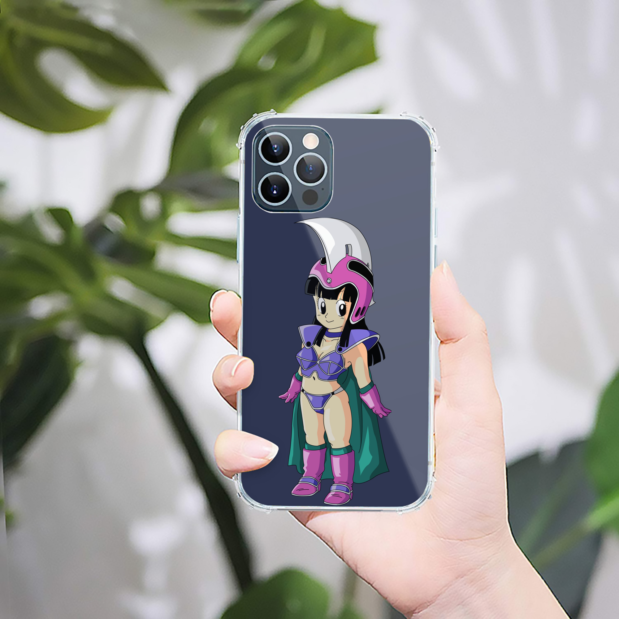 （画像用） ドラゴンボール チチ DRAGON BALL Chichi 【iPhone 12シリーズ対応】透明スマホケース（クリアソフトケース）